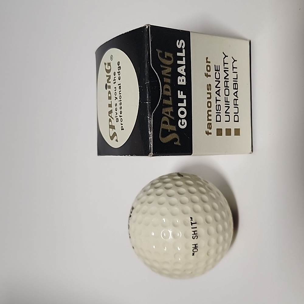 Spalding Vintage Country Companies  Single Golf Ball In Box Used